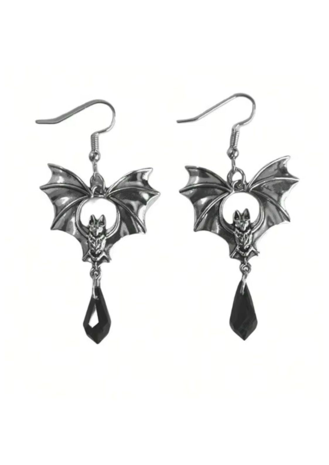 BAT STONE SILVER - OHRRINGE