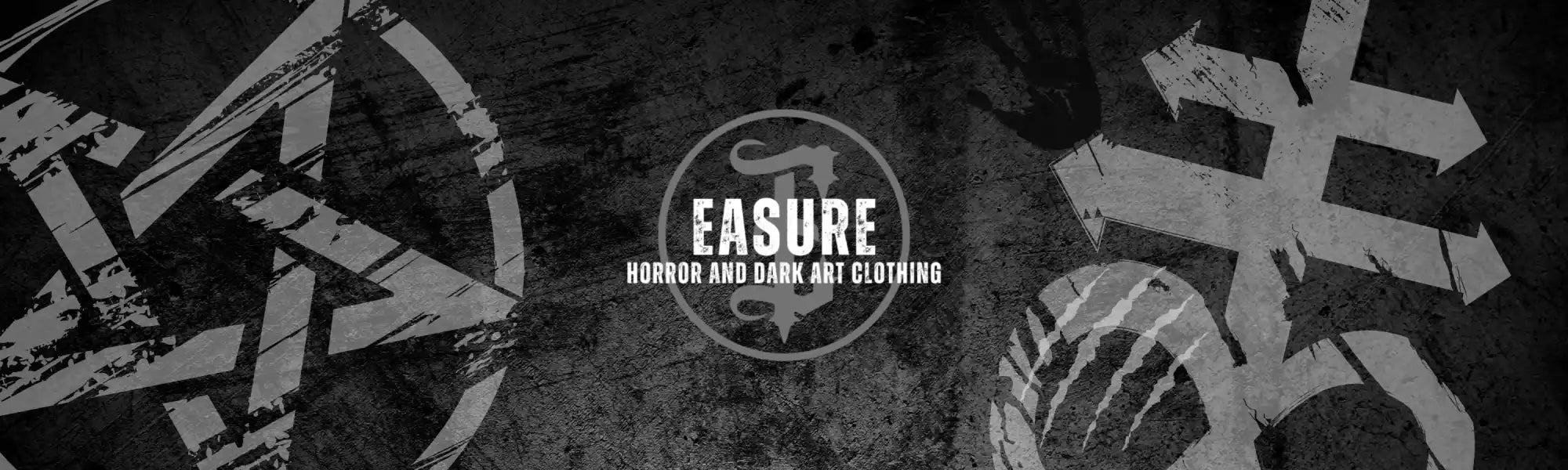 Ein Banner für eine Horror- und Dark Art-Kleidungsmarke.