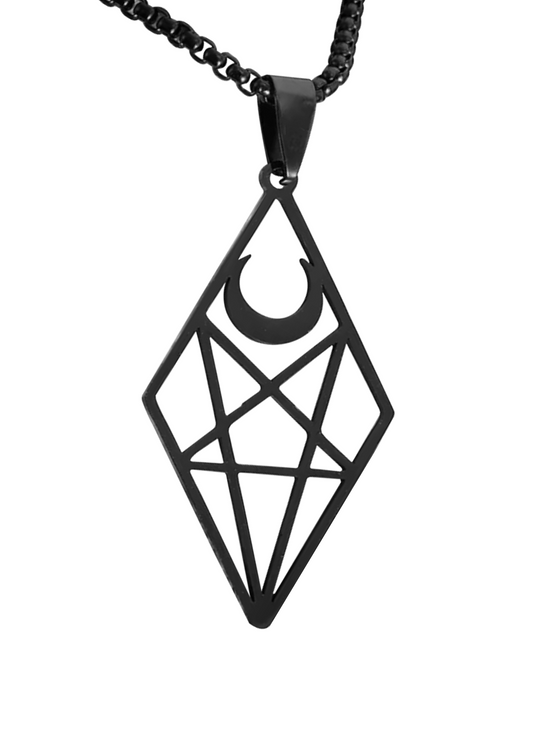 PENTAGRAM WITCH BLACK - NECKLACE