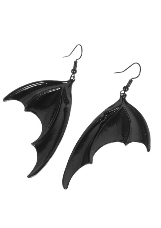 BAT WINGS BLACK - EARRINGS