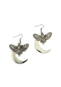 MOON MOTH SILVER - EARRINGS