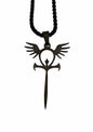 ANKH ANGEL BLACK - NECKLACE