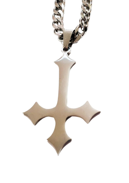 INVERTED CROSS POINTED - NECKLACE