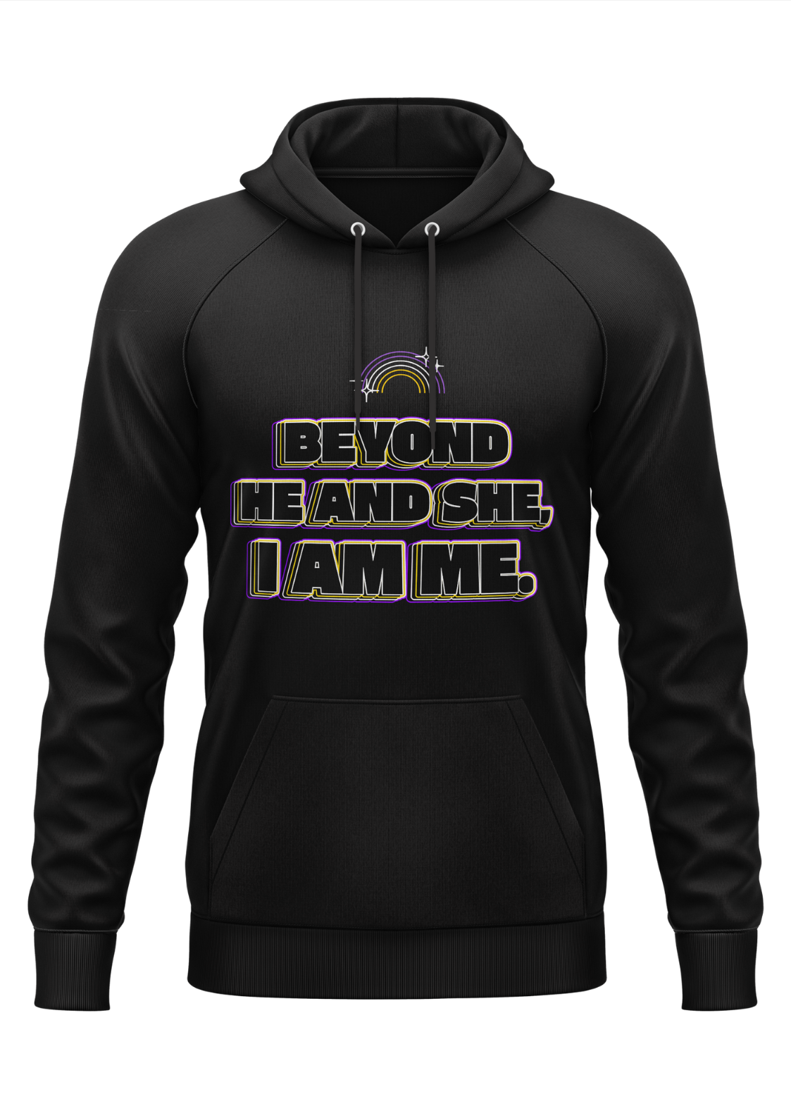 BEYOND HE AND SHE, - HOODIE