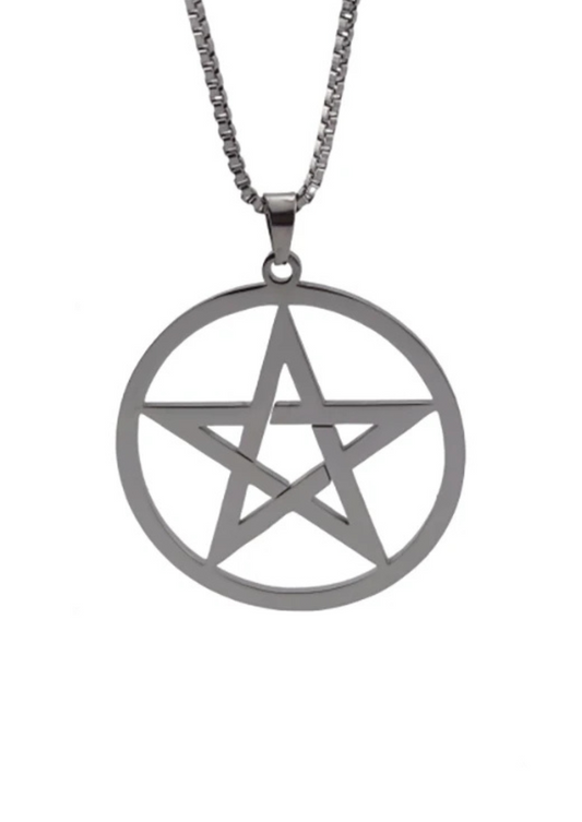 PENTAGRAM METALLICS BLACK - NECKLACE