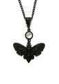 BLACK MOTH PEARL NECKLACE
