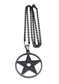 PENTAGRAM DOT BLACK - NECKLACE