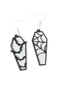 COFFIN BAT SILVER - EARRINGS