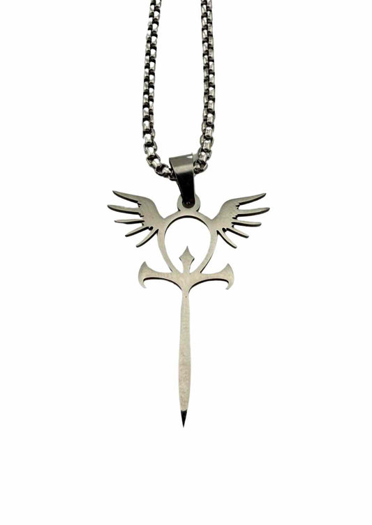 ANKH ANGEL SILVER NECKLACE