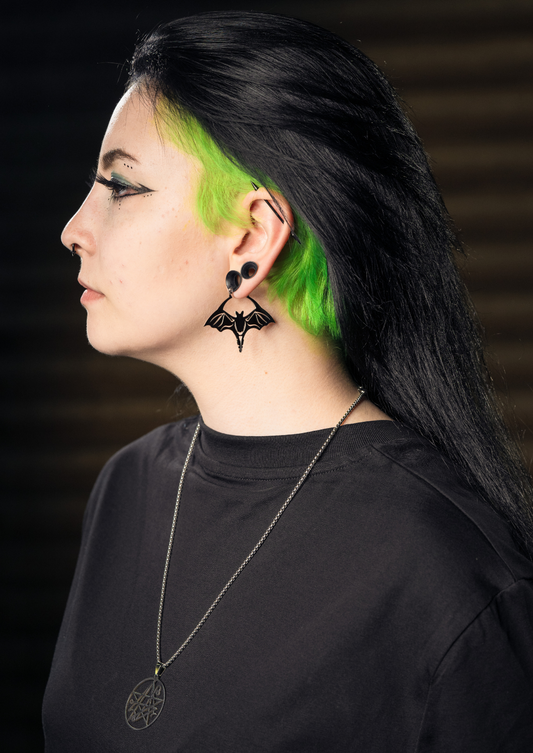 THE BAT BLACK - EARRINGS