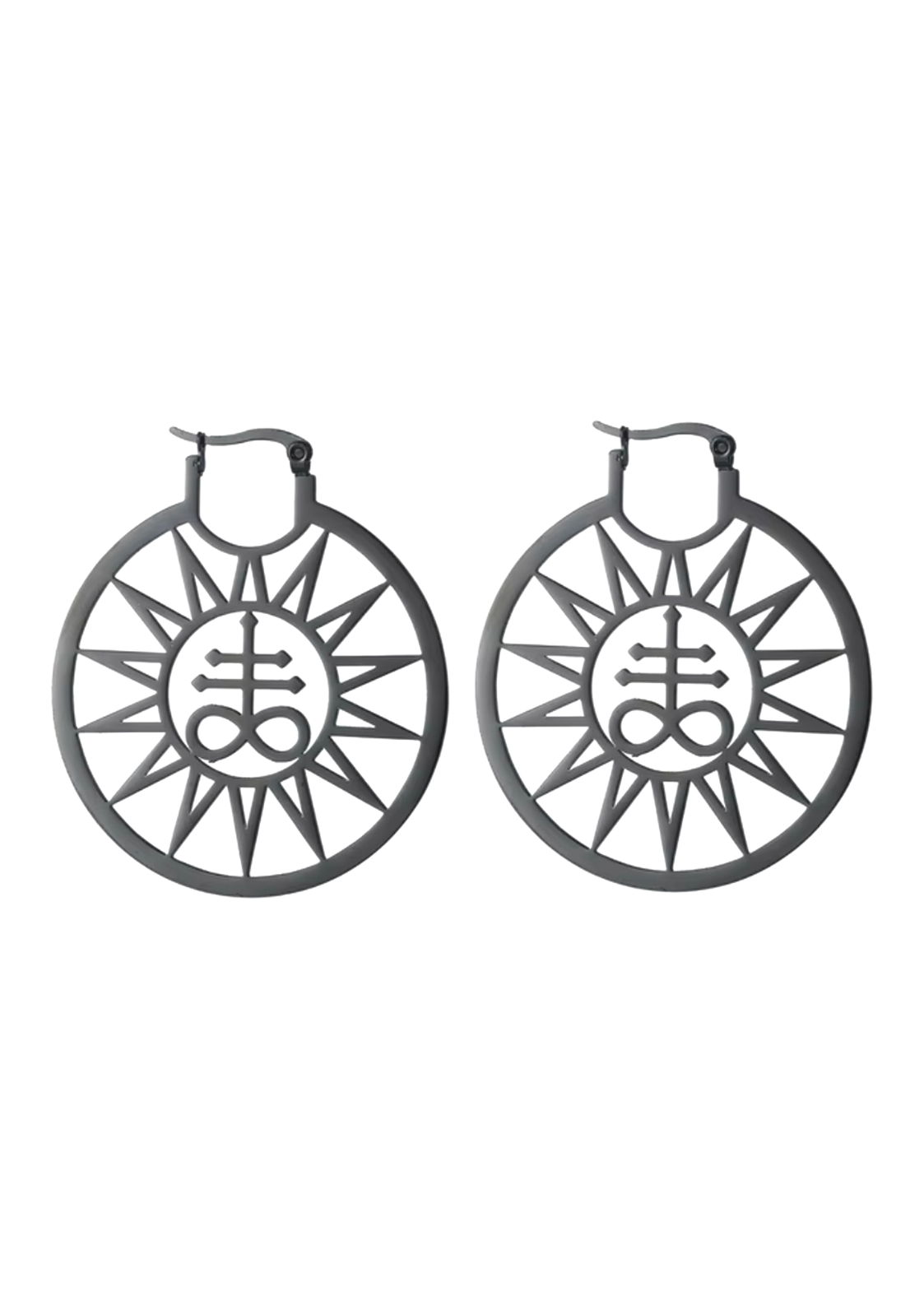 LEVIATHAN SUN BLACK - EARRINGS