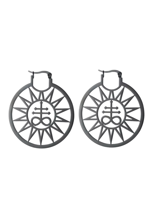LEVIATHAN SUN BLACK - EARRINGS