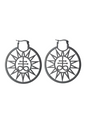 LEVIATHAN SUN BLACK - EARRINGS