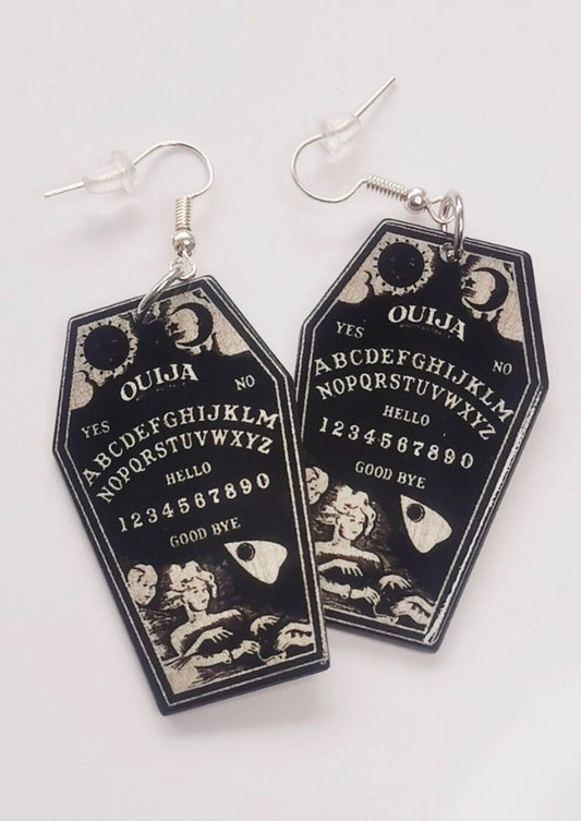 OUIJA COFFIN BLACK - EARRINGS