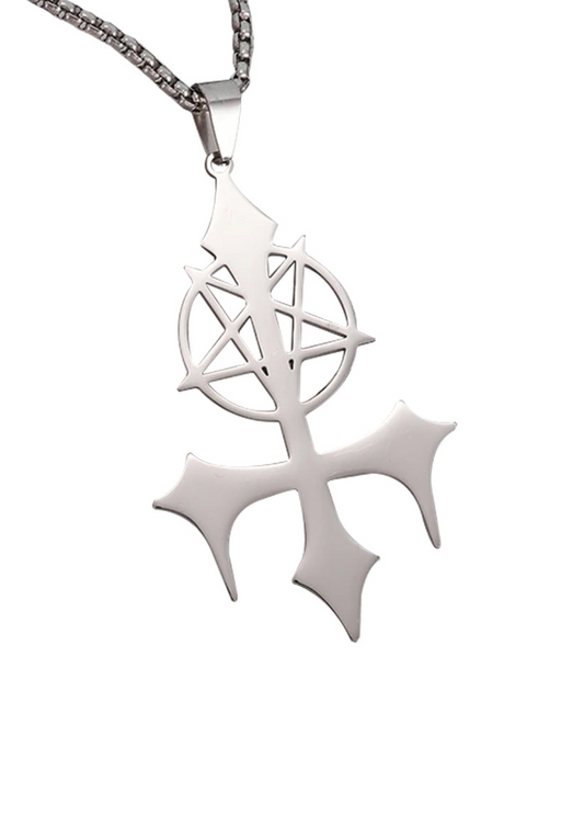 SATANIC CROSS NECKLACE