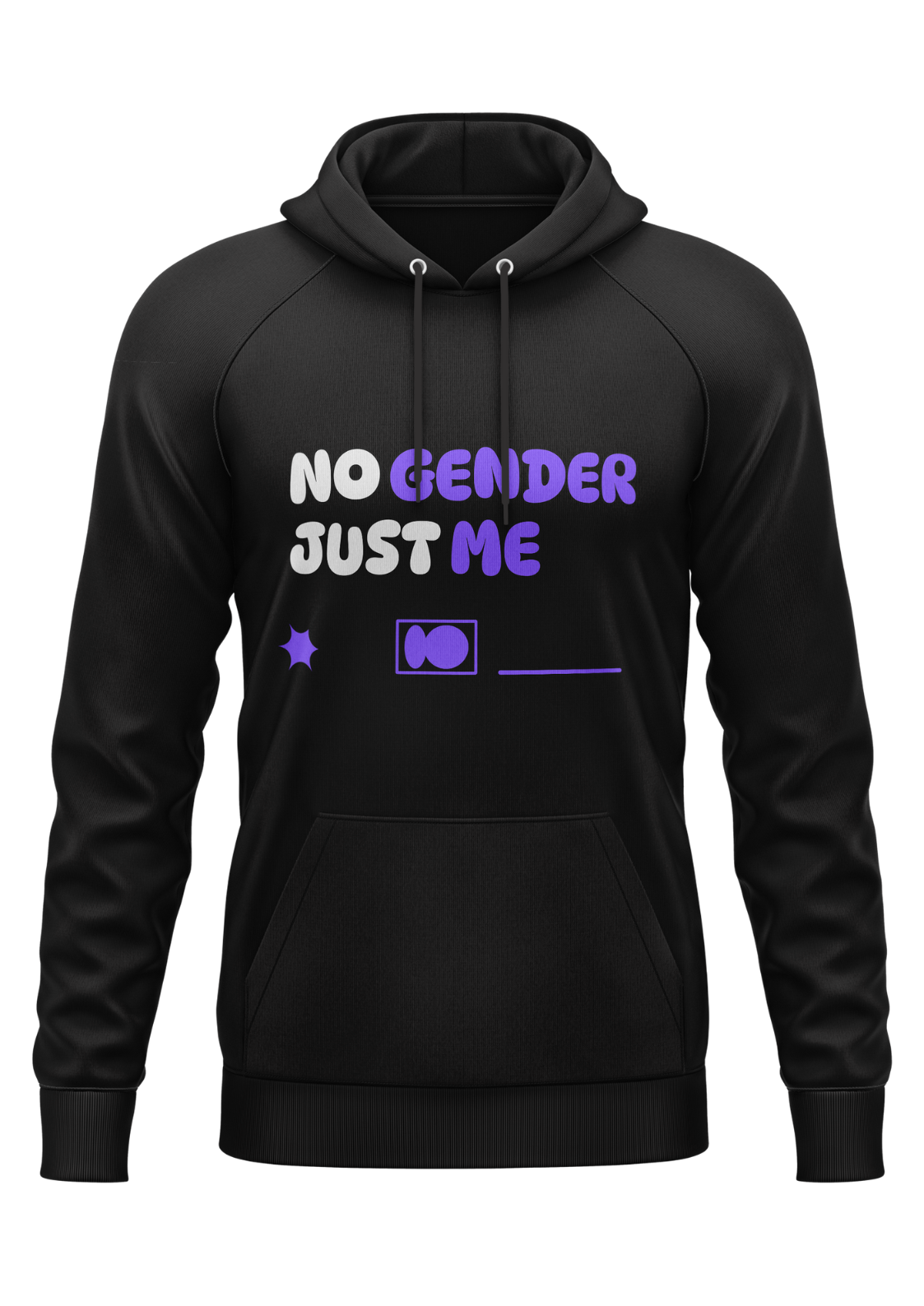 NO GENDER JUST ME - HOODIE