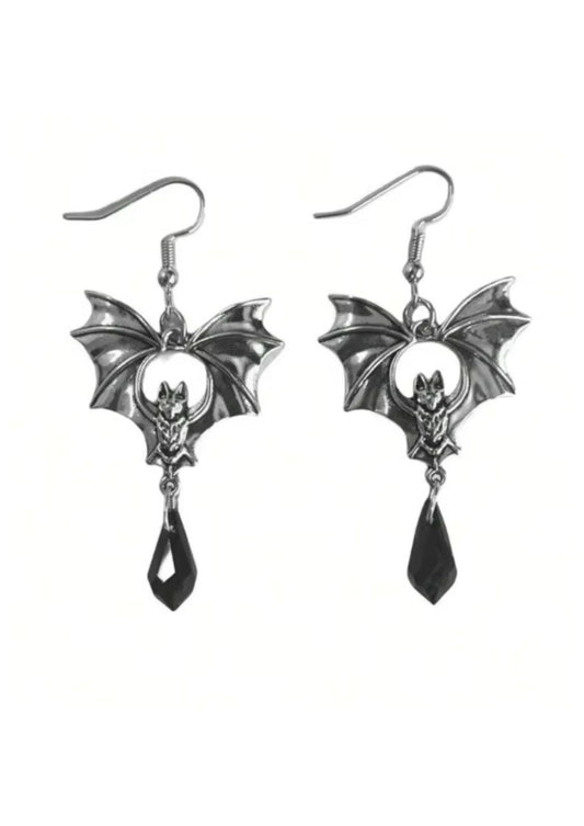 BAT STONE SILVER - OHRRINGE