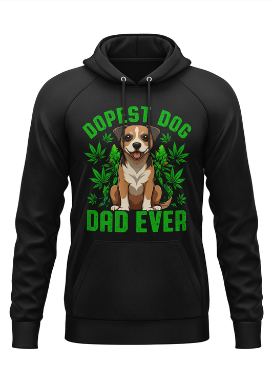 DOPEST DOG DAD - WEED HOODIE