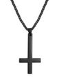 INVERTED CROSS BLACK - NECKLACE WHOLESALE