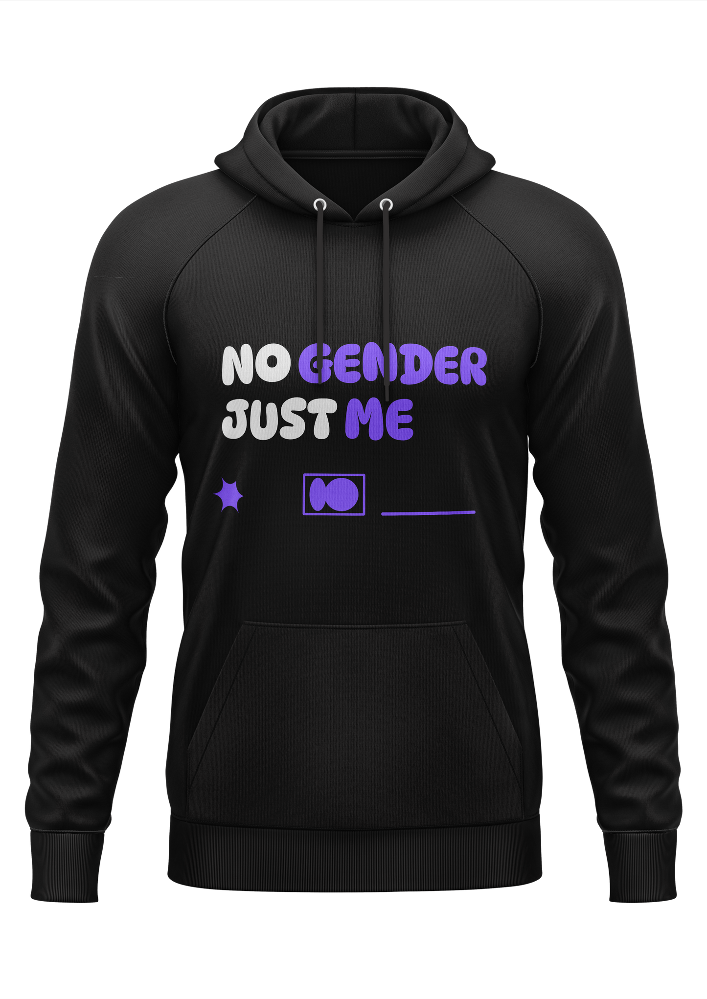 NO GENDER JUST ME - HOODIE