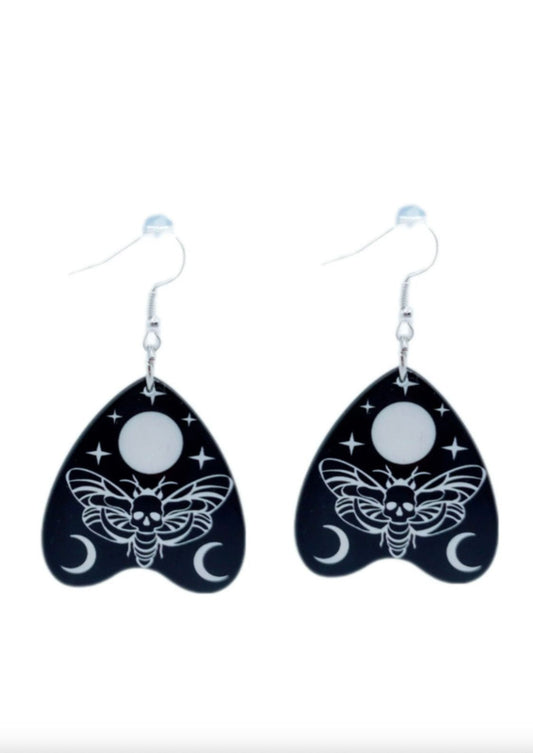 OUIJA MOTH EARRINGS