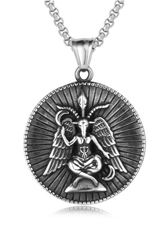 BAPHOMET ROUND - NECKLACE WHOLESALE