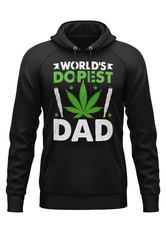 WORLD'S DOPEST DAD - WEED HOODIE