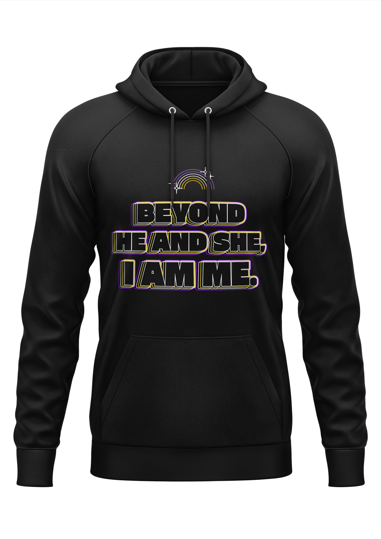 BEYOND HE AND SHE, - HOODIE