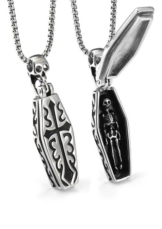 SKELETON COFFIN NECKLACE